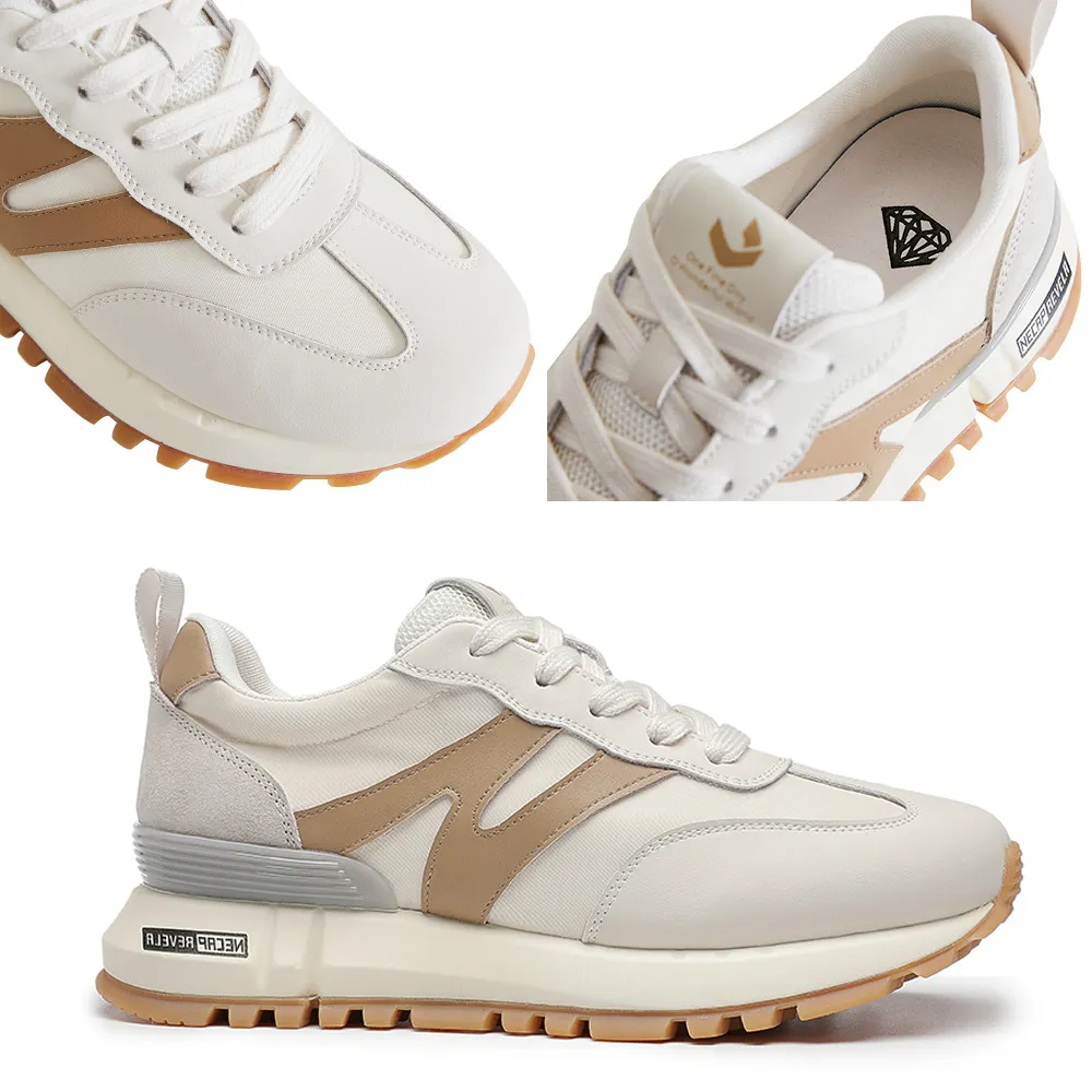 Womens Leather Sneakers: Stylish Casual Shoes, Lightweight