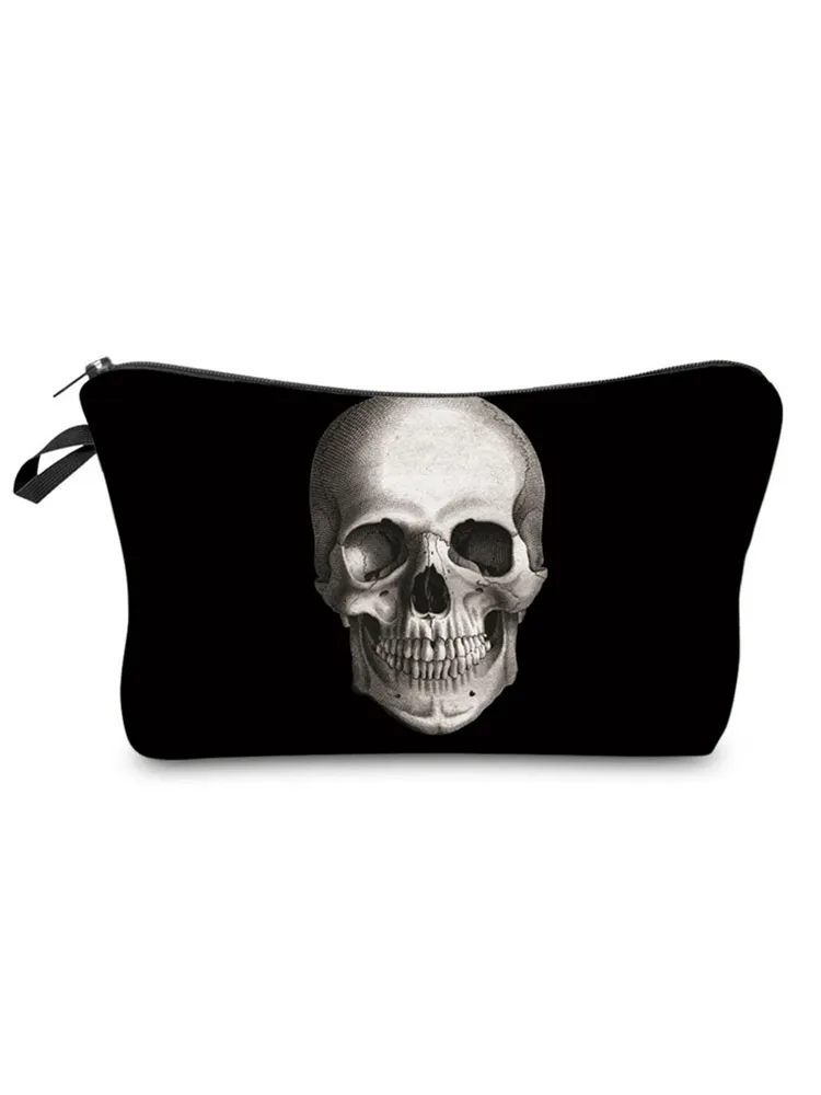 Skull Halloween Skull Makeup Bag Black Cartoon Organizer For Women And Kids Ideal For Makeup Candy And Coins From Annides 10.06 DHgate.Com