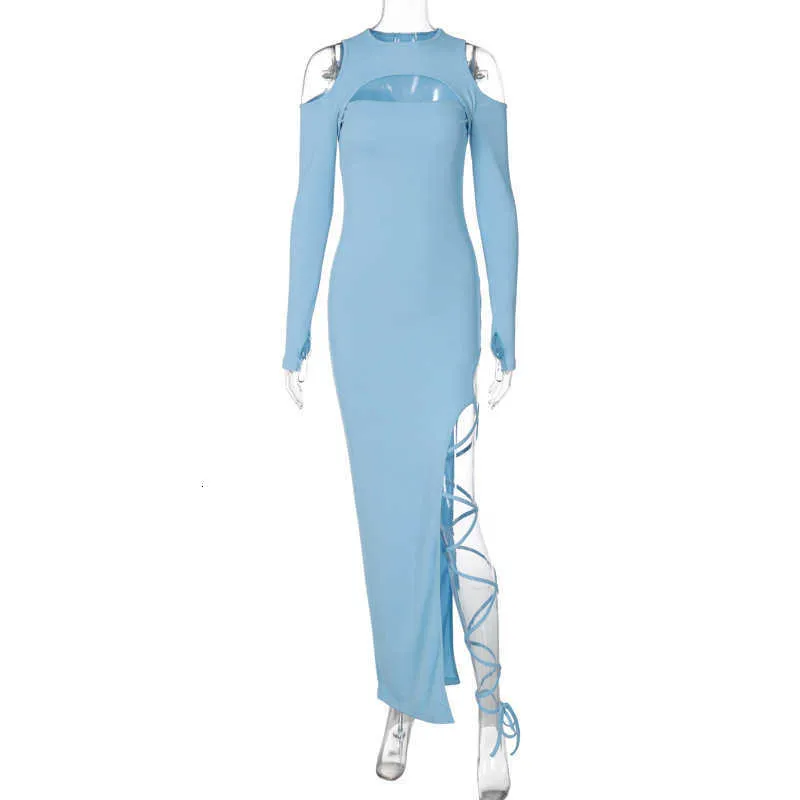 chinese dress ladies White Khloe Kardashian Long Sleeve Spandex Dress V Neck Prom Celebrity –  Hoprom main image 1