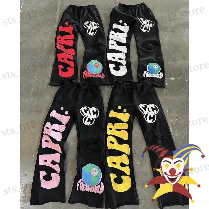 Puff Print Project Capri Flared Sweatpants For Men And Women Puff Print Project Capri Flared Sweatpants For Men And Women