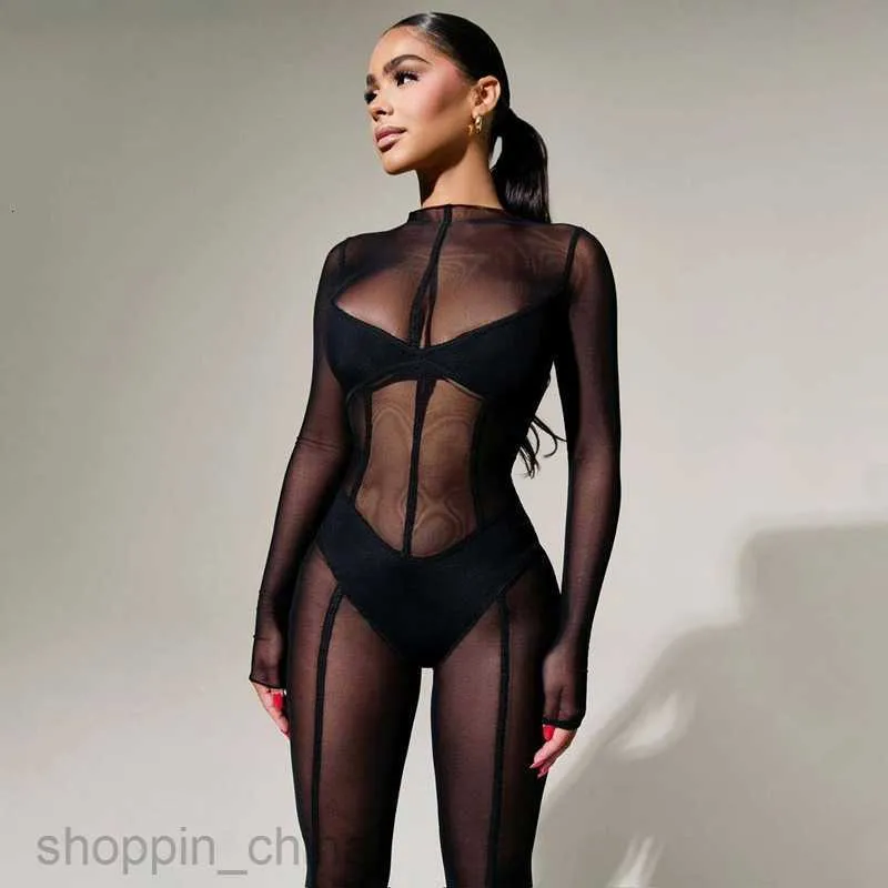 slim fit dress slacks Women's Bodycon One-piece Jumpsuit Long Sleeved Big Zipper Female Casu main image 0