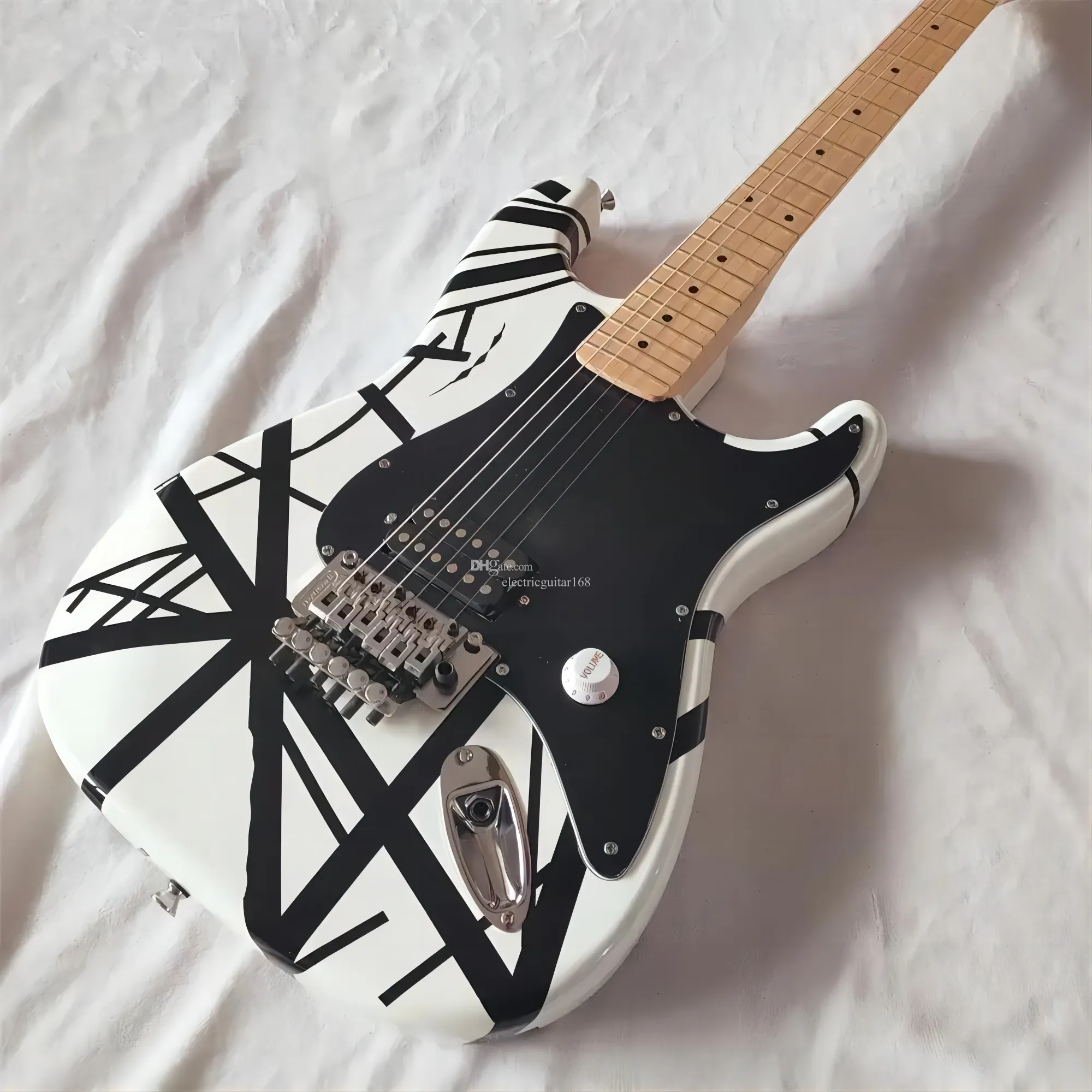 DHgate.com:Eddie Van Halen Signature Electric Guitar: White