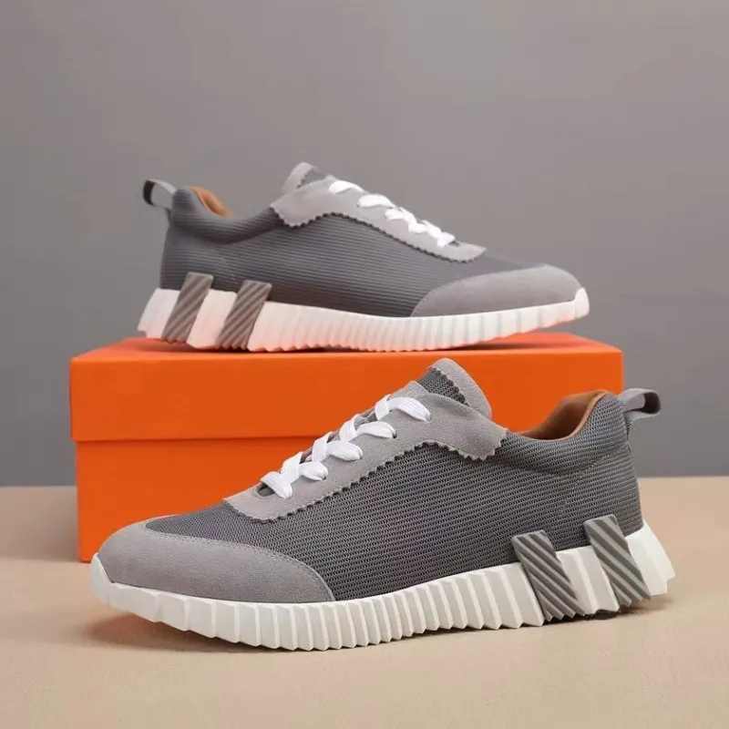 Bouncing Sneaker Luxury Designer Casual Shoes White Calfskin