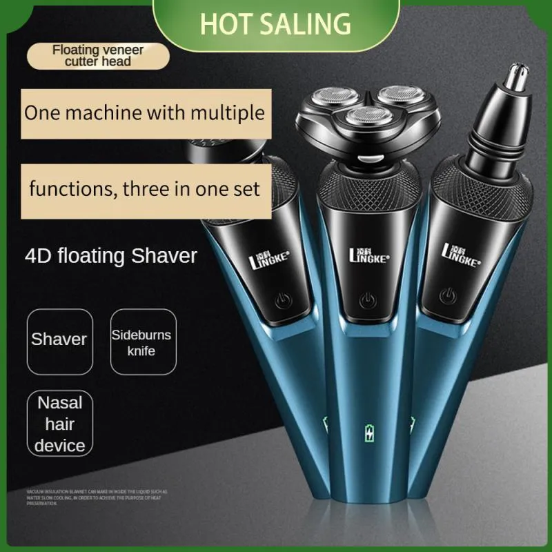 Electric Razor for Men, Rechargeable 3-in-1 Grooming Kit, Beard Trimmer ...