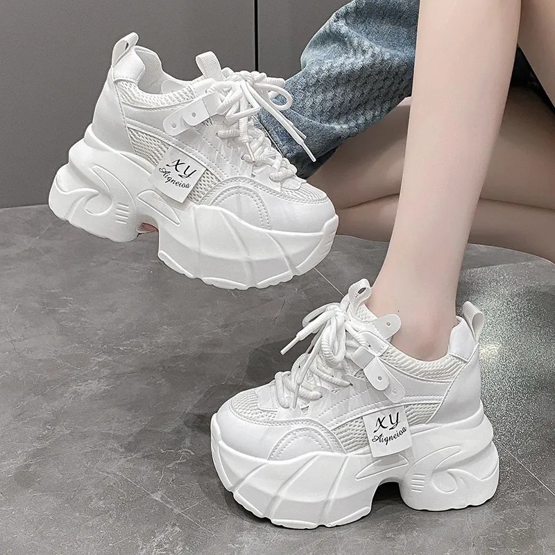 Bulk Chunky White Sneakers: Platform Tennis Shoes Women