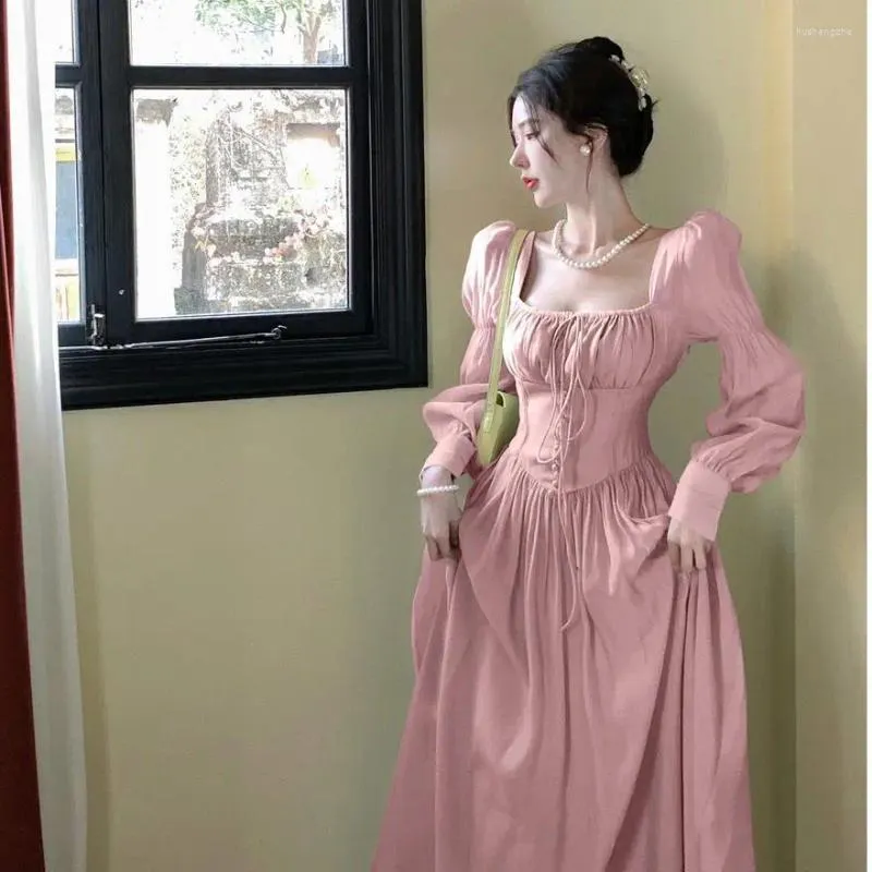 knee length dresses for ladies Kalia Long Sleeve Lace Midi Dress Cream– Selfie Leslie main image 0