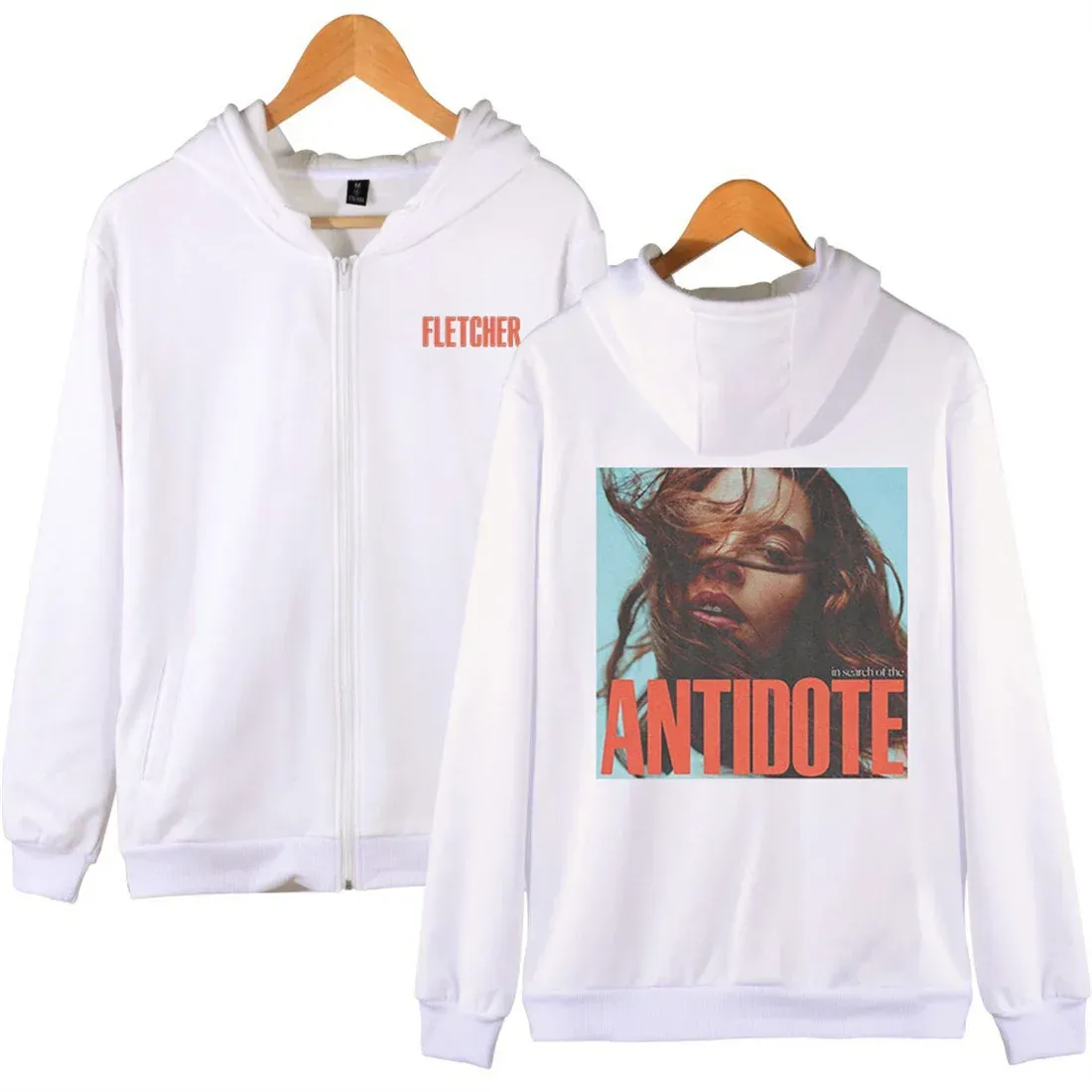 Fletcher Antidote Tour Zip Up Hoodie Unisex Streetwear Hip Hop