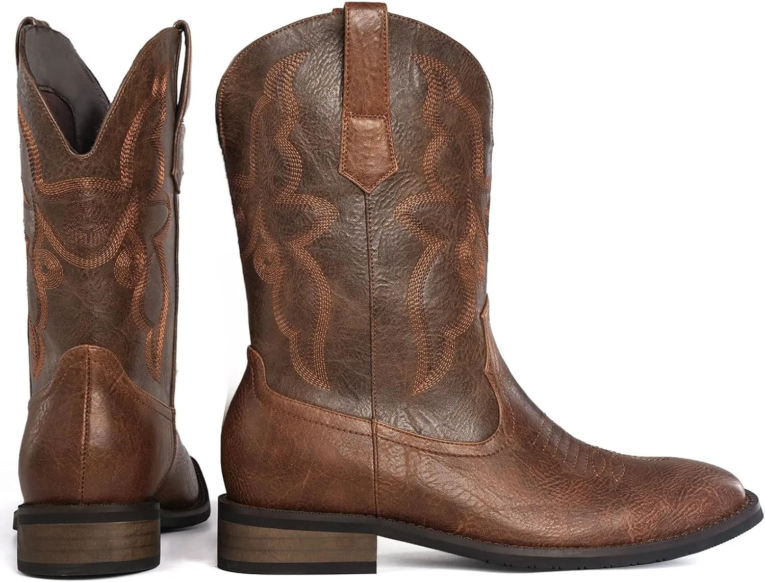 Embroidered Western Cowboy Western Boots For Women For Men Square Toe Pull On Western Boots For Women With Old West Style From Factory Klky Bulk 70.35 DHgate.Com