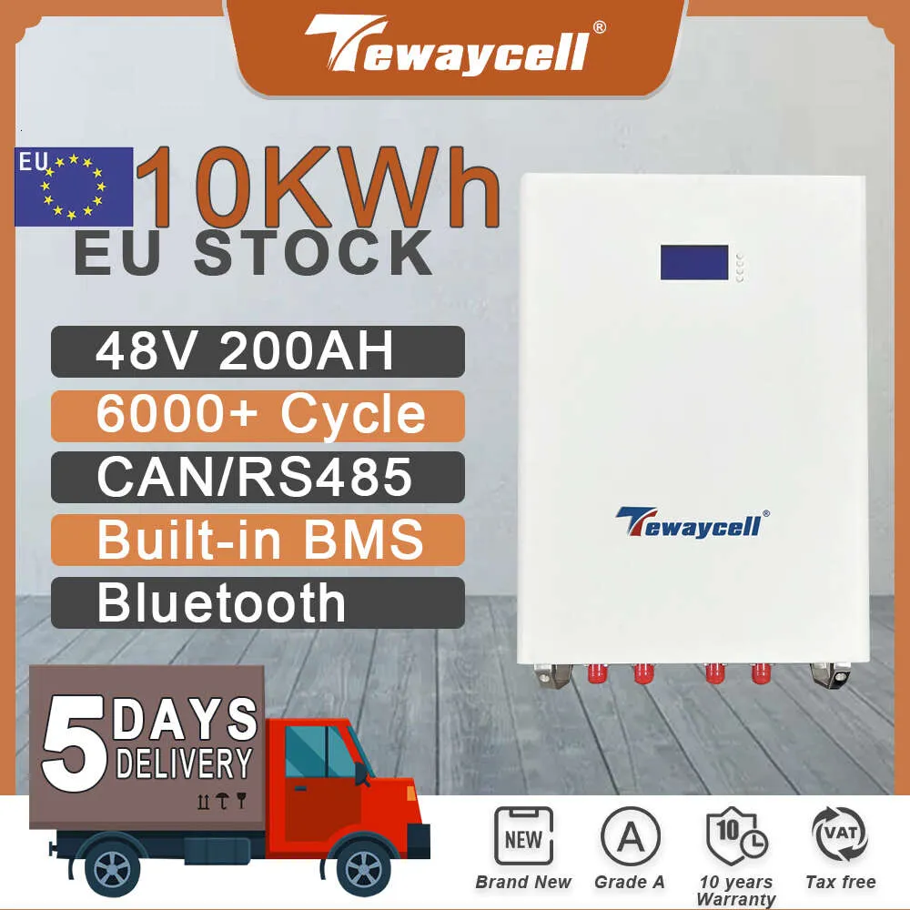 48V 200Ah LiFePO4 Battery Pack: EU Stock 10KWh Powerwall With Built In ...