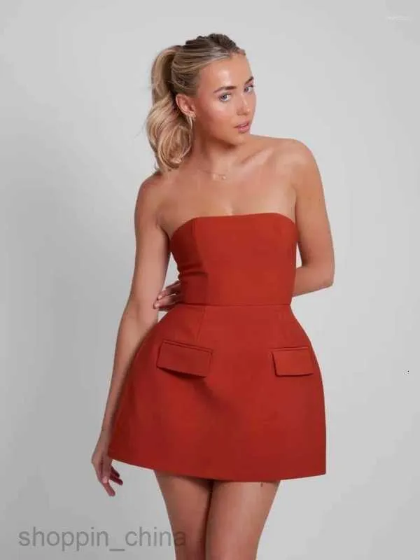 Strapless Mini Dress For Women  Solid Color A Line... From Shoppin_china,  $33.1 In Bulk | DHgate.Com