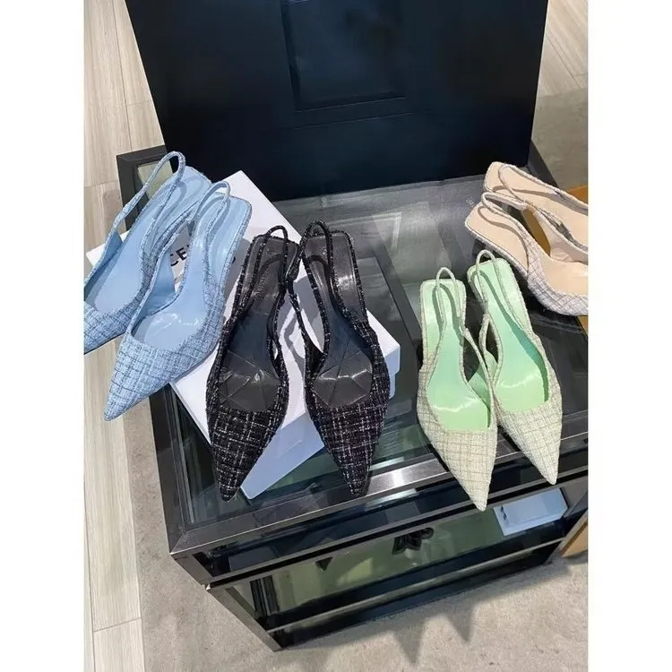 Heel with High and Fine Heels Pointed Sandals for Women's 2024 Summer New Back Empty Headed Large Size Single Shoes 01_voghion.com