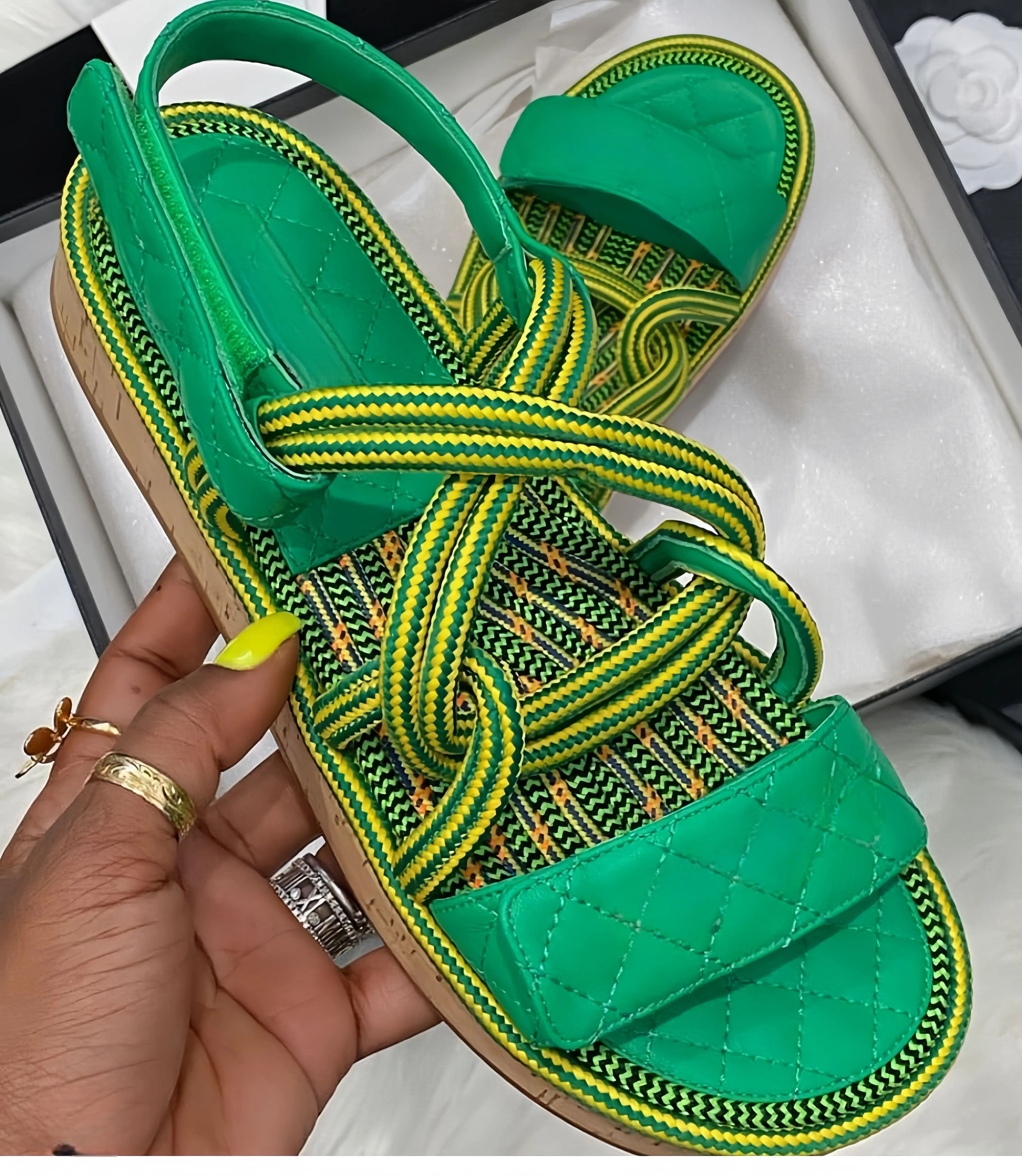 Designer Sandal Woman Leather Casual Shoes Luxury Sandal Womens - Main Image