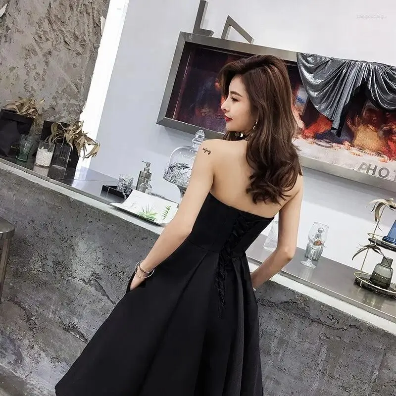 strapless open back dress Long Sequin Prom Dress with Sheer Corset