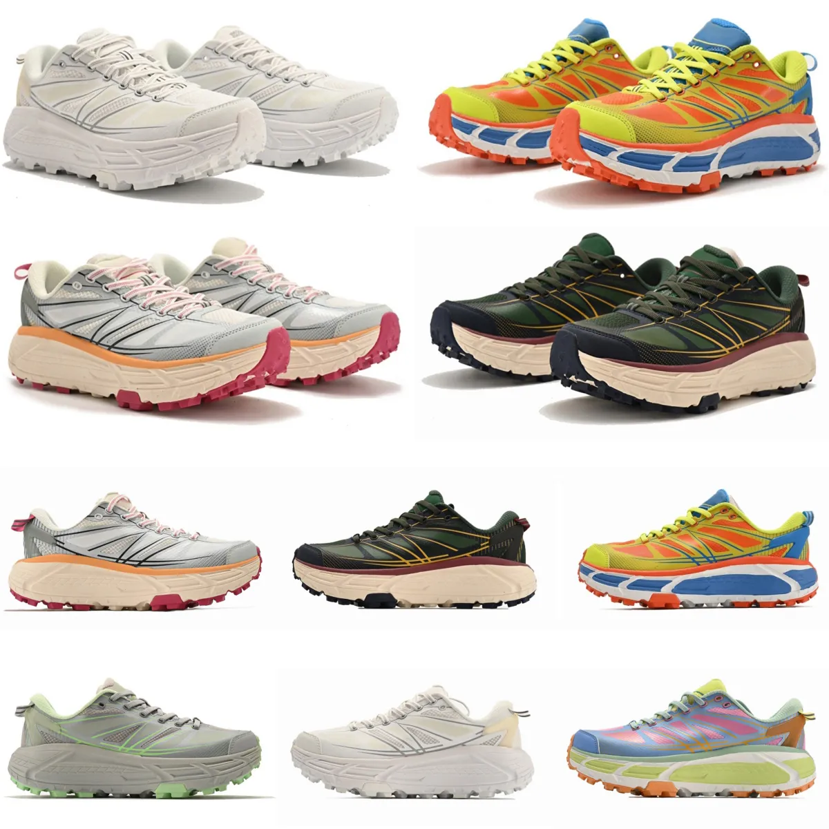 Roller Shoes Mafate Speed 2 Thick Sole Sports Sneakers Original Quality Cushioning Running Jogging for Men and Women