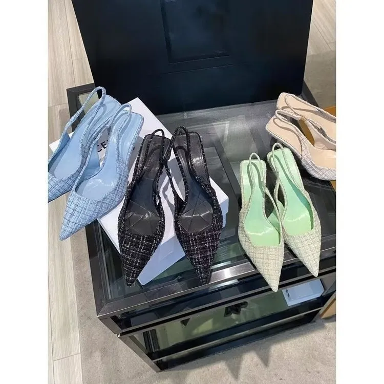 Heel with High and Fine Heels Pointed Sandals for Women's 2024 Summer New Back Empty Headed Large Size Single Shoes 01_voghion.com