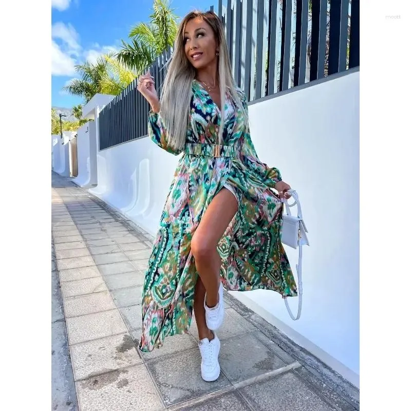 Floral Corseted Elegance Long Sleeve Causal Dress Floral Corseted Elegance Long Sleeve Causal Dress