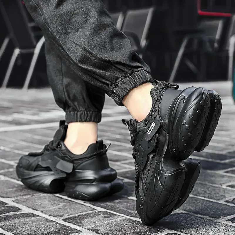 DHgate Mens Chunky Vulcanized Sneakers Platform Sole Casual Shoes for Height Boost Shoes Accessories