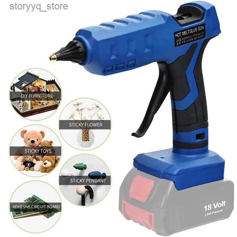 Cordless Hot Melt Glue Gun Kit with Glue Sticks for Bosch 18V/20V Li ...