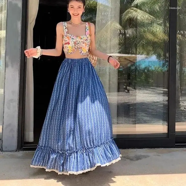 Maxi Skirt High Waisted Pleated Skirt Juniors Mini Skirt Yellow