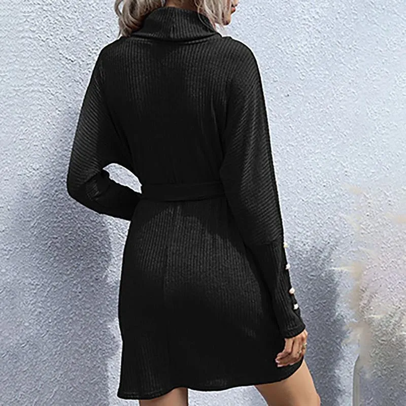 Casual Knee-Length Polyester Knit Dress with Short Flutter Sleeves for  Juniors from Dhgate Basic & Casual Dresses - price 47.64