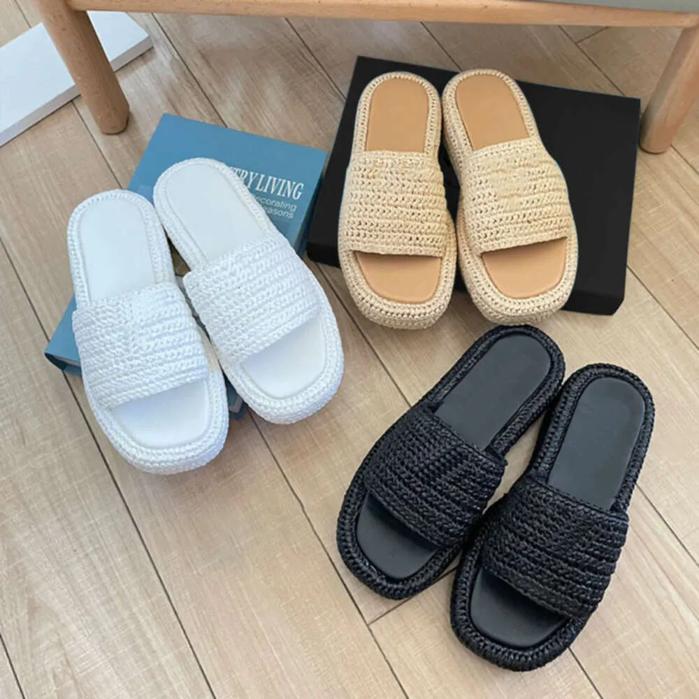 Save Big on Bulk Straw Slide Sandals Men's Designer Leather Black Slides  Fashion Sandals Beach Shoes Best Deals on DHgate