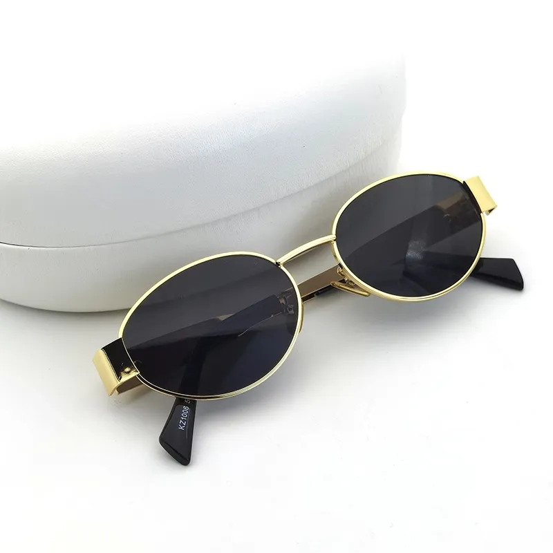 Retro Oval Polarized Sunglasses, UV400 Protection, Lightweight Metal Frame Vintage oval unisex stylish sunglasses, classic lenses with  main image 3