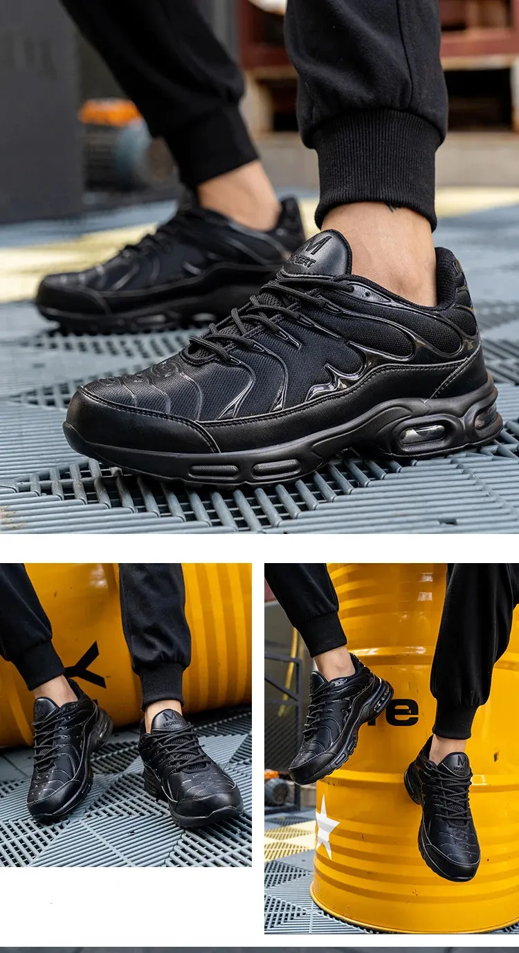 Sicherheitsschuhe Herren Leichte Sneaker Stahlkappe Antismash Arbeitsstiefel Pannensichere Schutzstiefel 240613_voghion.com