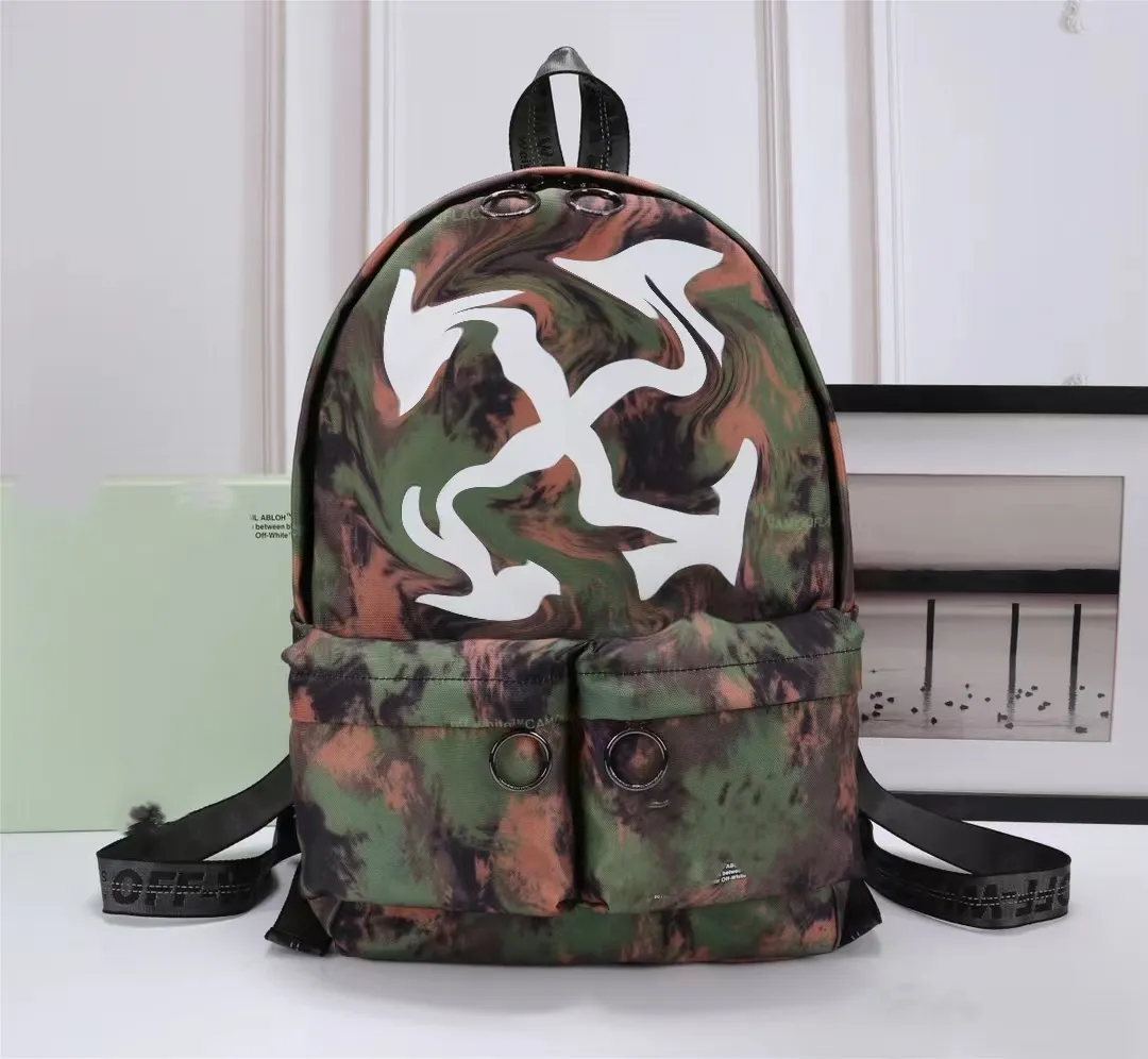Black Canvas Nylon Backpack Camouflage Travel Bag... From  display picture 1