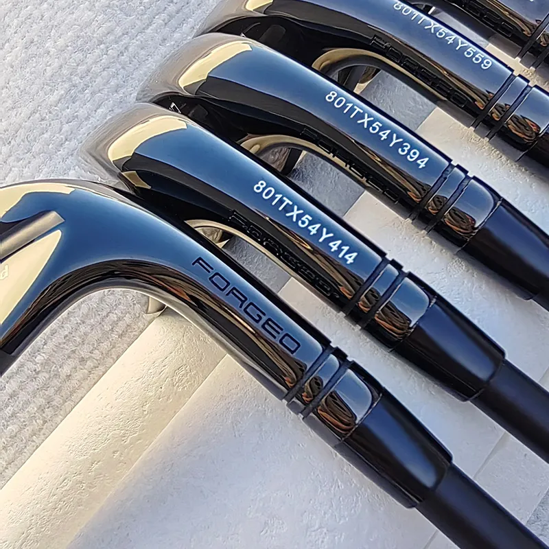 Black Whirlwind Golf Irons: Steel/Graphite Shaft Set