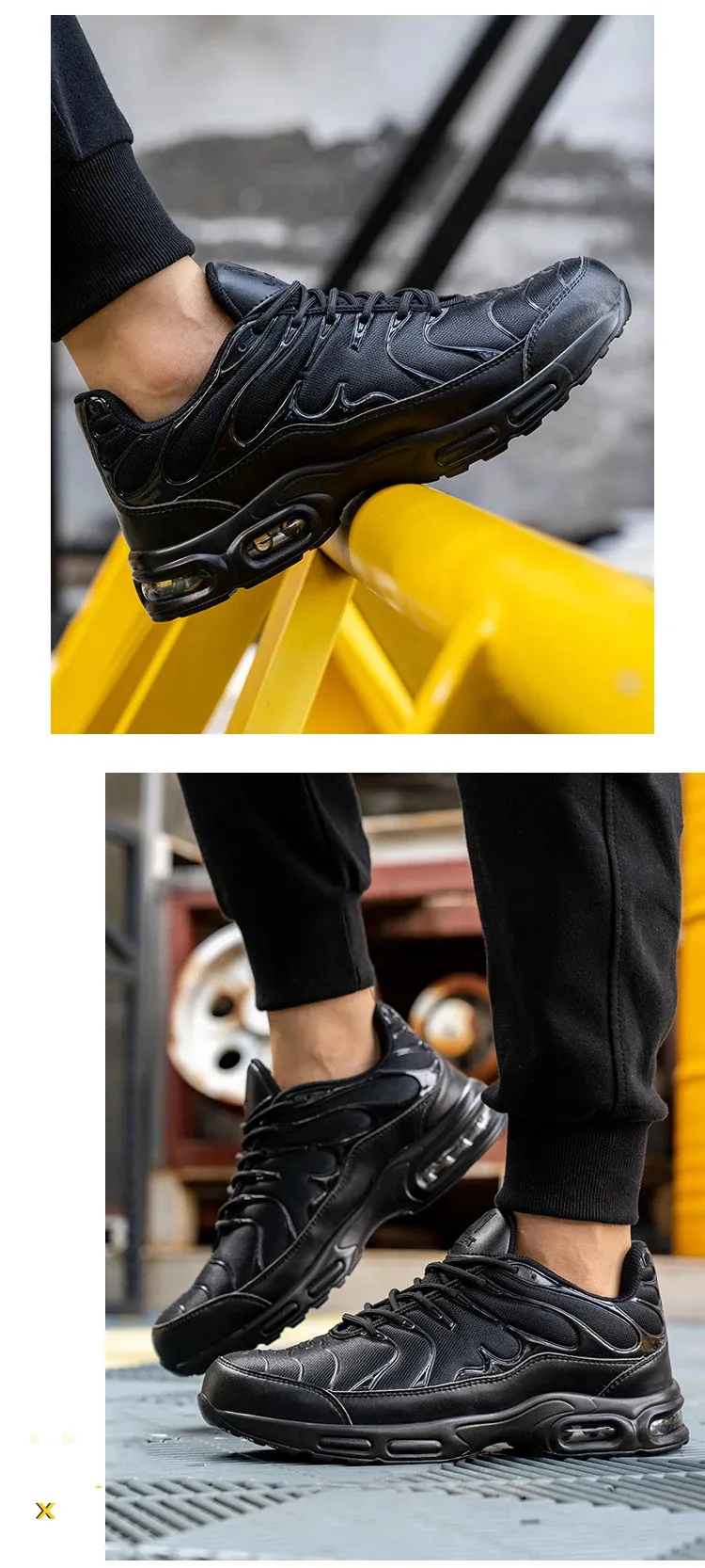 Sicherheitsschuhe Herren Leichte Sneaker Stahlkappe Antismash Arbeitsstiefel Pannensichere Schutzstiefel 240613_voghion.com