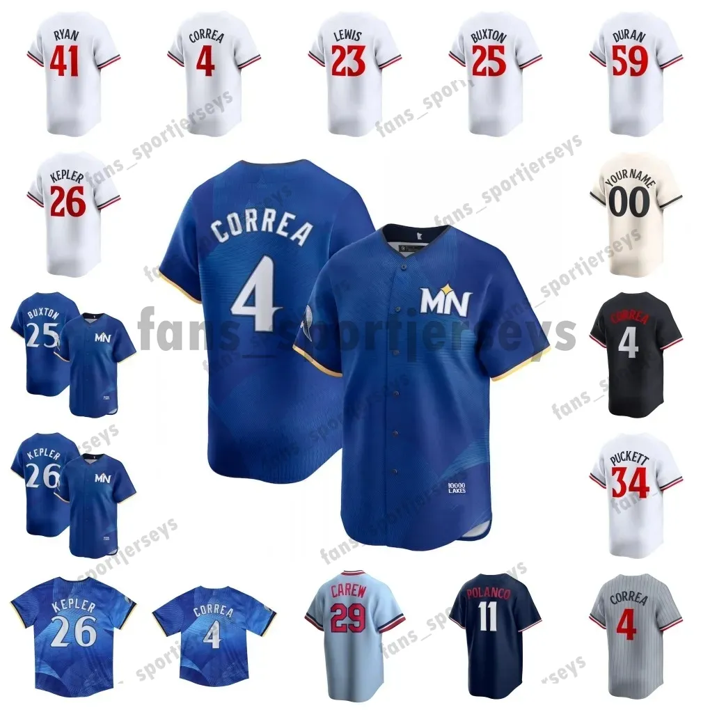 2024 City Connect Jersey Carlos Correa Royce Lewis Byron Buxton