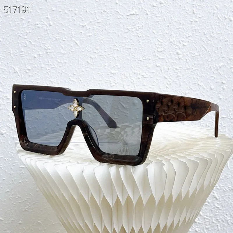 Brown Large Frame Sunglasses Square Anti-Ultraviolet Sunglasses Fashion Square Large Frame Sunglasses Women main image 2
