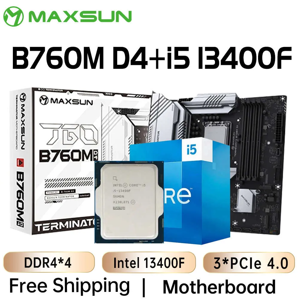 MAXSUN B760M D4 Terminator Motherboard Set with Intel i5 13400F