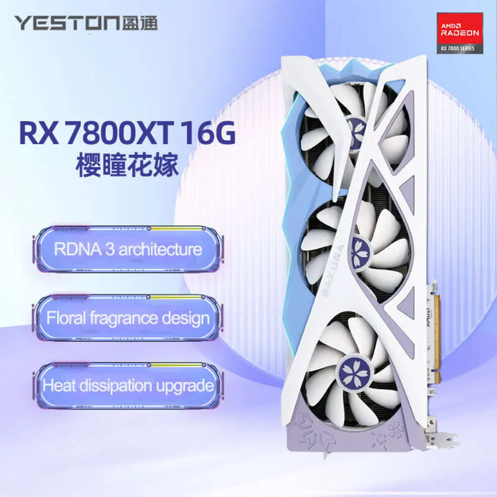 Yeston RX 7800XT 16GB 256bit GDDR6 Rtx 3050 Graphics Card Yeston RX 7800XT 16GB 256bit GDDR6 Rtx 3050 Graphics Card