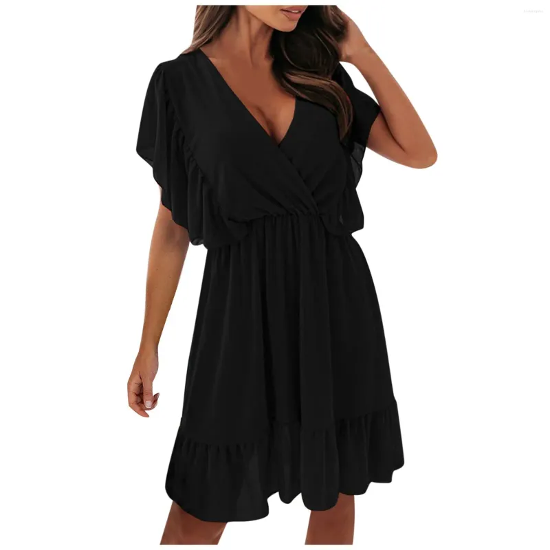 chinese dress ladies Women Loose Fitting Dresses Irregular Summer Dresses