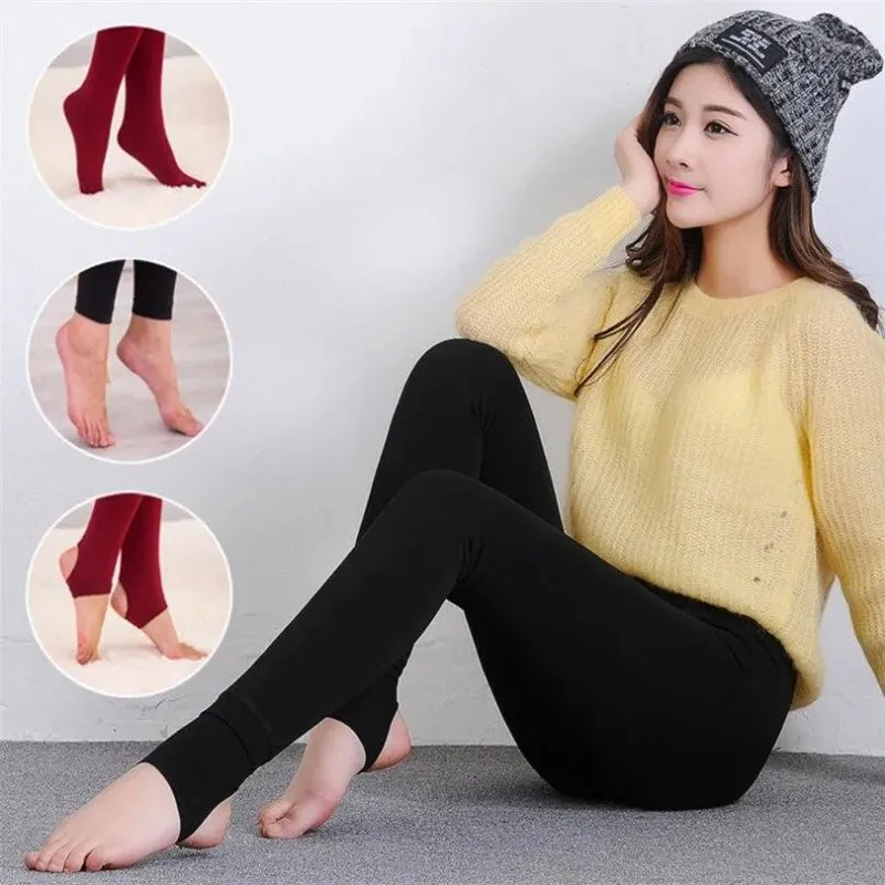 Cotton velvet leggings online