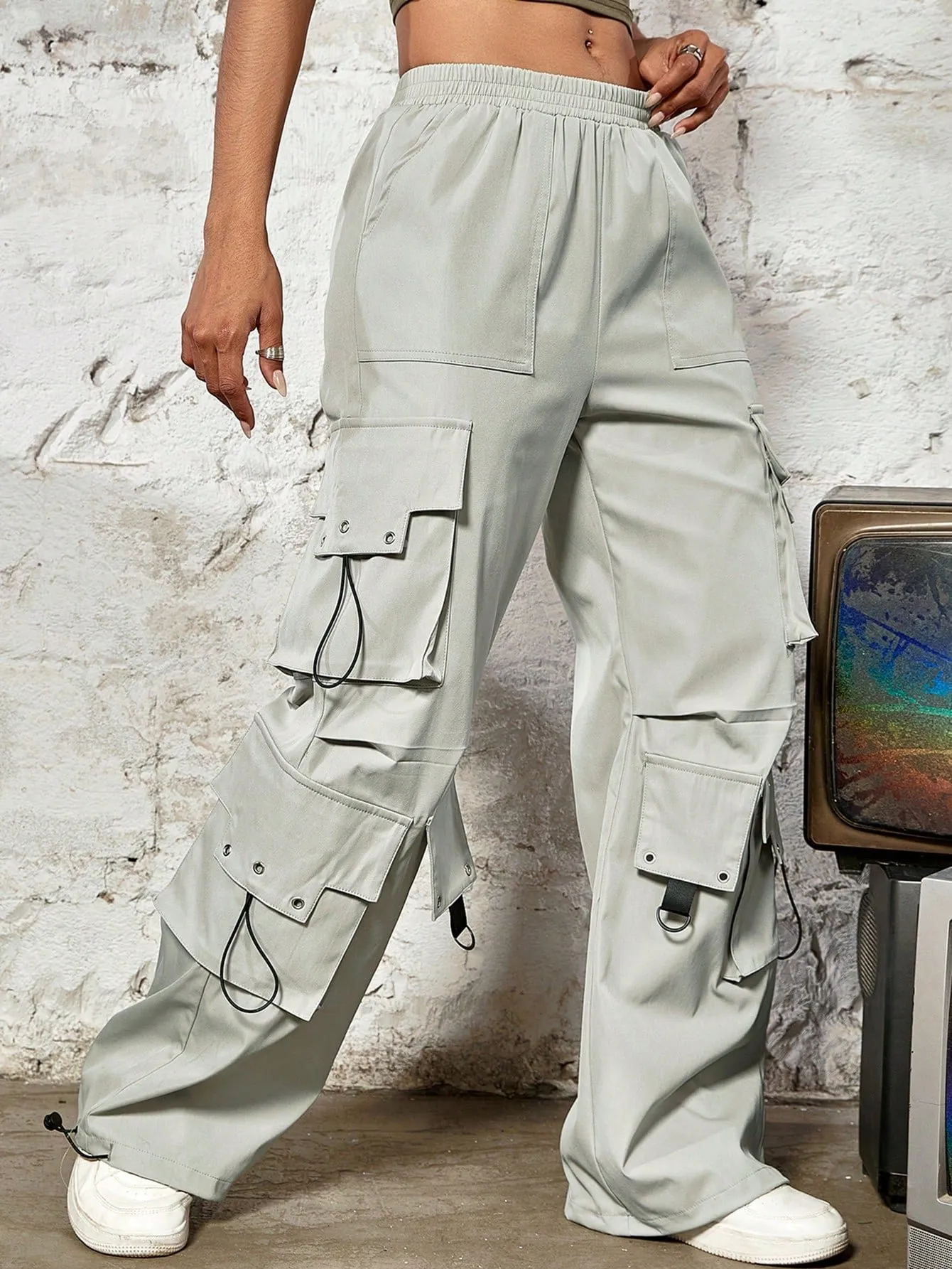 【BOHEMIAN SEOUL】(UNISEX) POUCH POCKET CARGO WIDE PANTS DHgate.com:2024 Streetwear Cargo Pants: High Street Trend