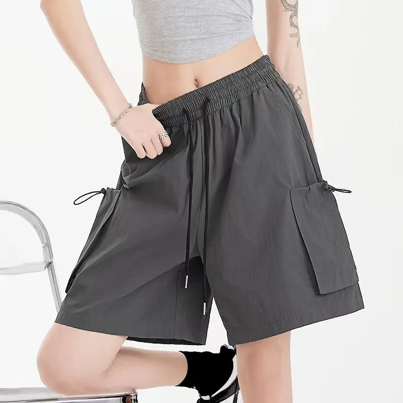 DHgate.com:2024Y2K Summer Baggy Cargo Shorts for Women, High