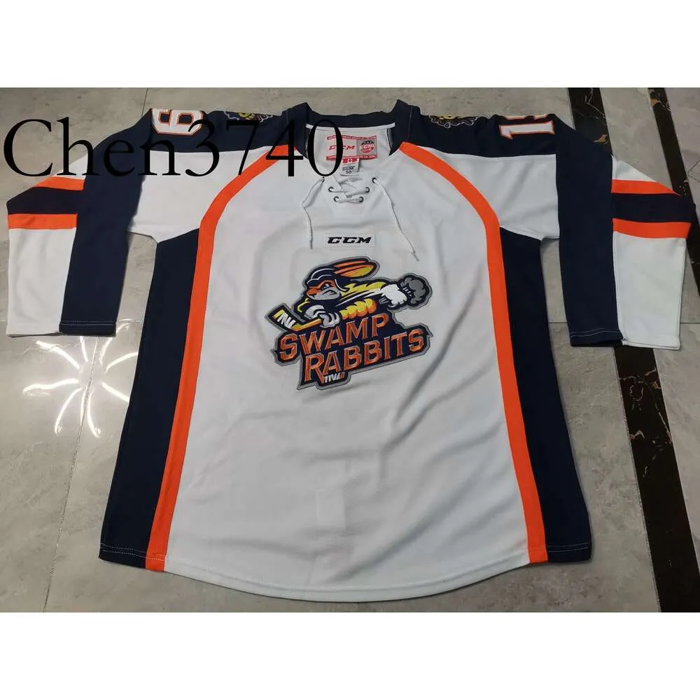 ウェア everyone  JERSEY Greenville Swamp Rabbits Hockey Jersey Unisex Cotton Full Sleeve