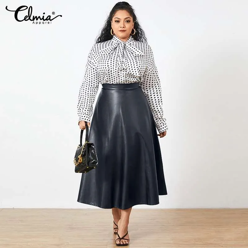 Leather midi skirt size 20 2025
