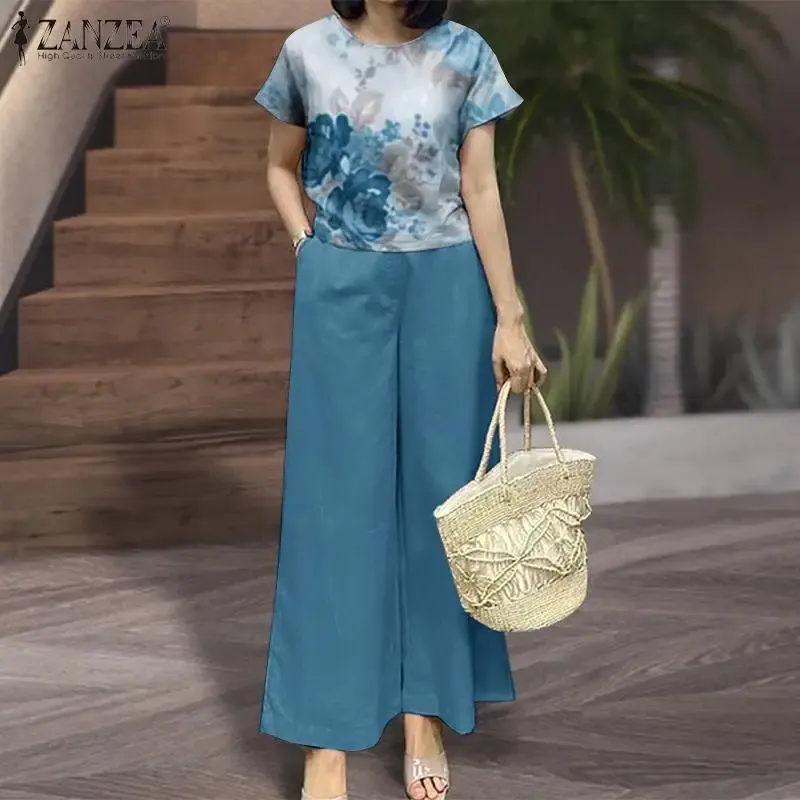 [JILLSTUART]★Short Sleeve Blouse + Banding Pants DHgate.com:2pcs Womens Vintage Floral Print Short Sleeve