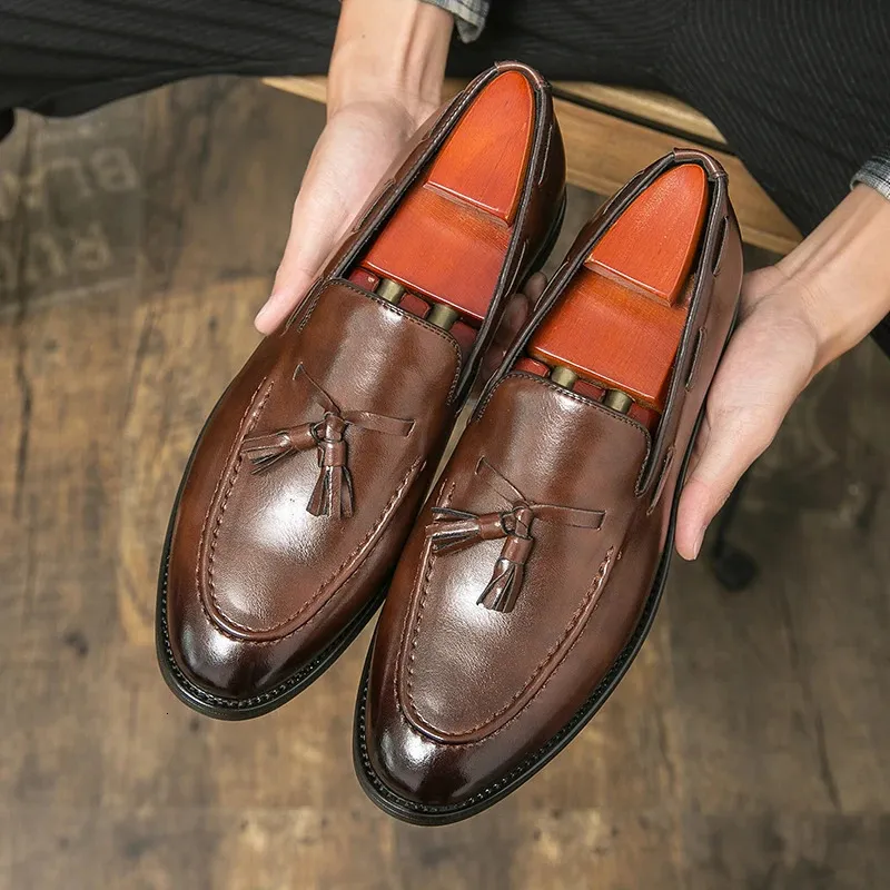 Men's Leather mens loafers: Classic Casual Driving