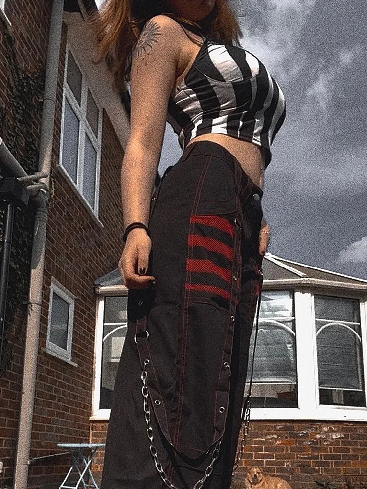 DHgate.com:Y2K Punk Techwear Grunge Pants | Black Gothic DHgate.com:Y2K Punk Techwear Grunge Pants | Black Gothic