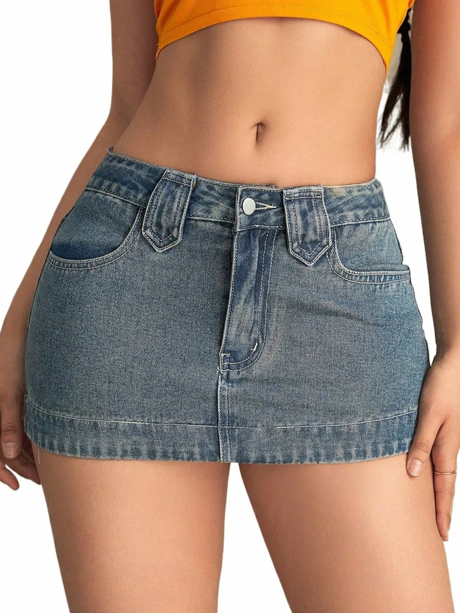 スカート 90s Euro remake denim short skirt y2k 71c2f1b7-94c9-4546-b5ce-