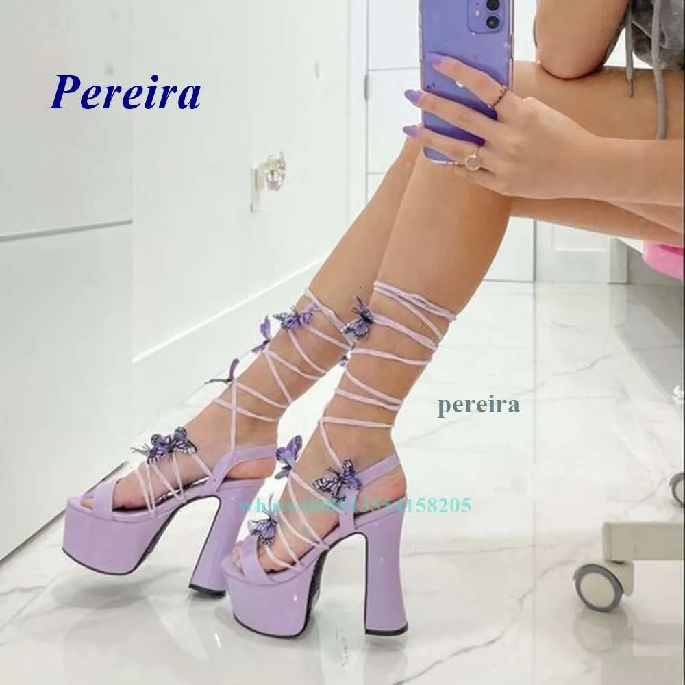 Purple butterfly heels outlet