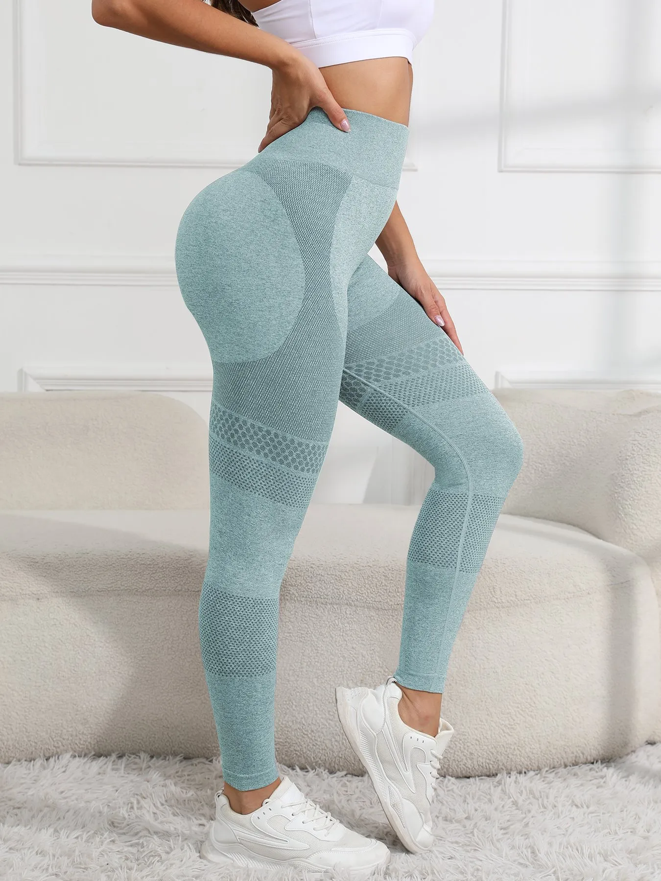 DHgate Seamless High Waisted Workout Leggings Breathable Yoga Pants for Women Gym and Athletic Wear Apparel