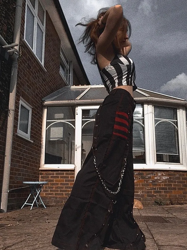 DHgate.com:Y2K Punk Techwear Grunge Pants | Black Gothic DHgate.com:Y2K Punk Techwear Grunge Pants | Black Gothic