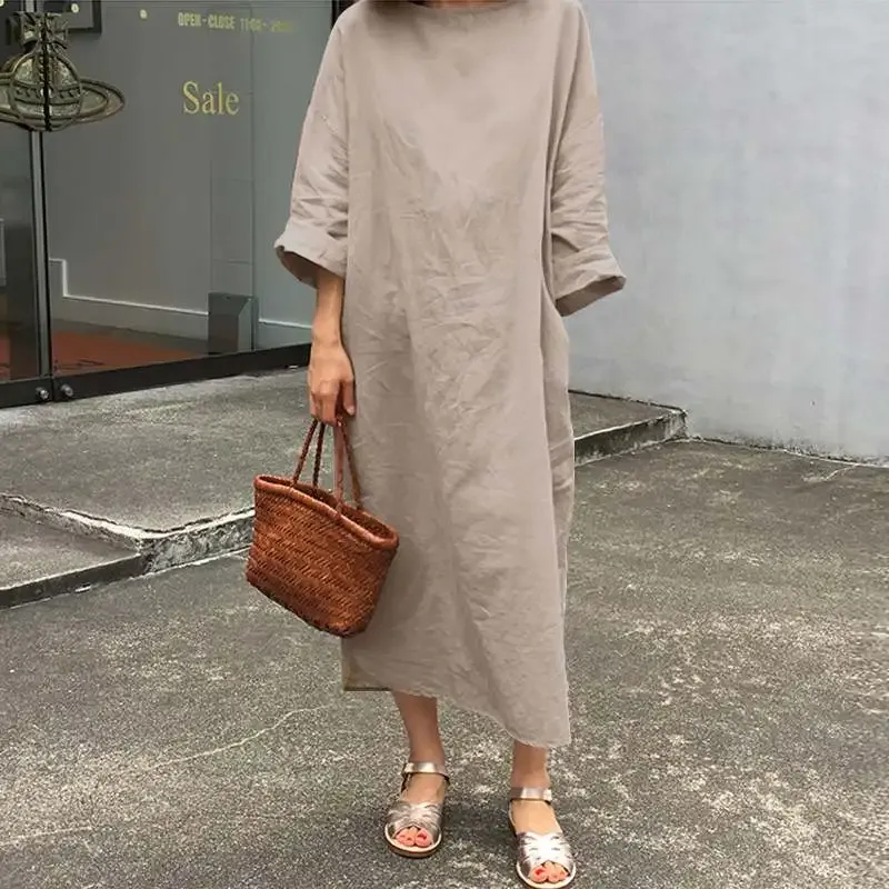 sleeveless linen sheath dress Avec Les Filles Women's Botanical-Print Square-Neck Mini Dress - Black Seed Packets main image 0