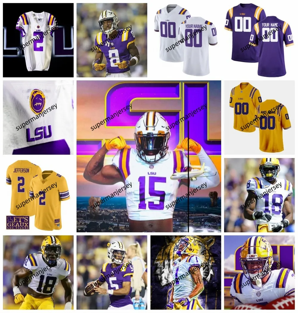 Save Big on Bulk Joe Burrow Lsu Jersey Custom 2024 NCAA LSU Tigers Jerseys  Football Stitched Joe Burrow, Justin Jefferson, Clyde Edwards Helaire,