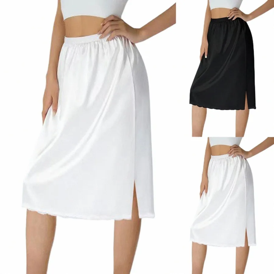 Strapless Shapewear Pieces Women's Lace Satin Half Silps Lace